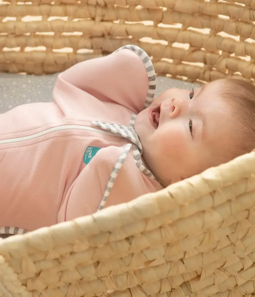 Love to Dream Swaddle Up Baby Sleep Sack 1.0 TOG 156g (5.5oz) Dusty Pink | Helps Baby Self-Soothe & Sleep Longer - view 4