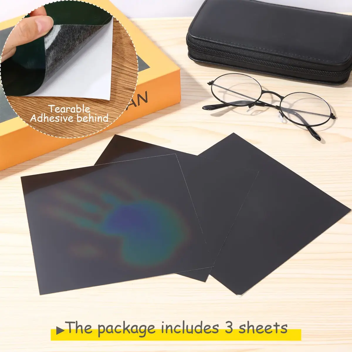 Spakon Heat Sensitive Sheets 6 x 6 Inch (15 x 15 cm) | Color Changing Science Experiment Material - view 2