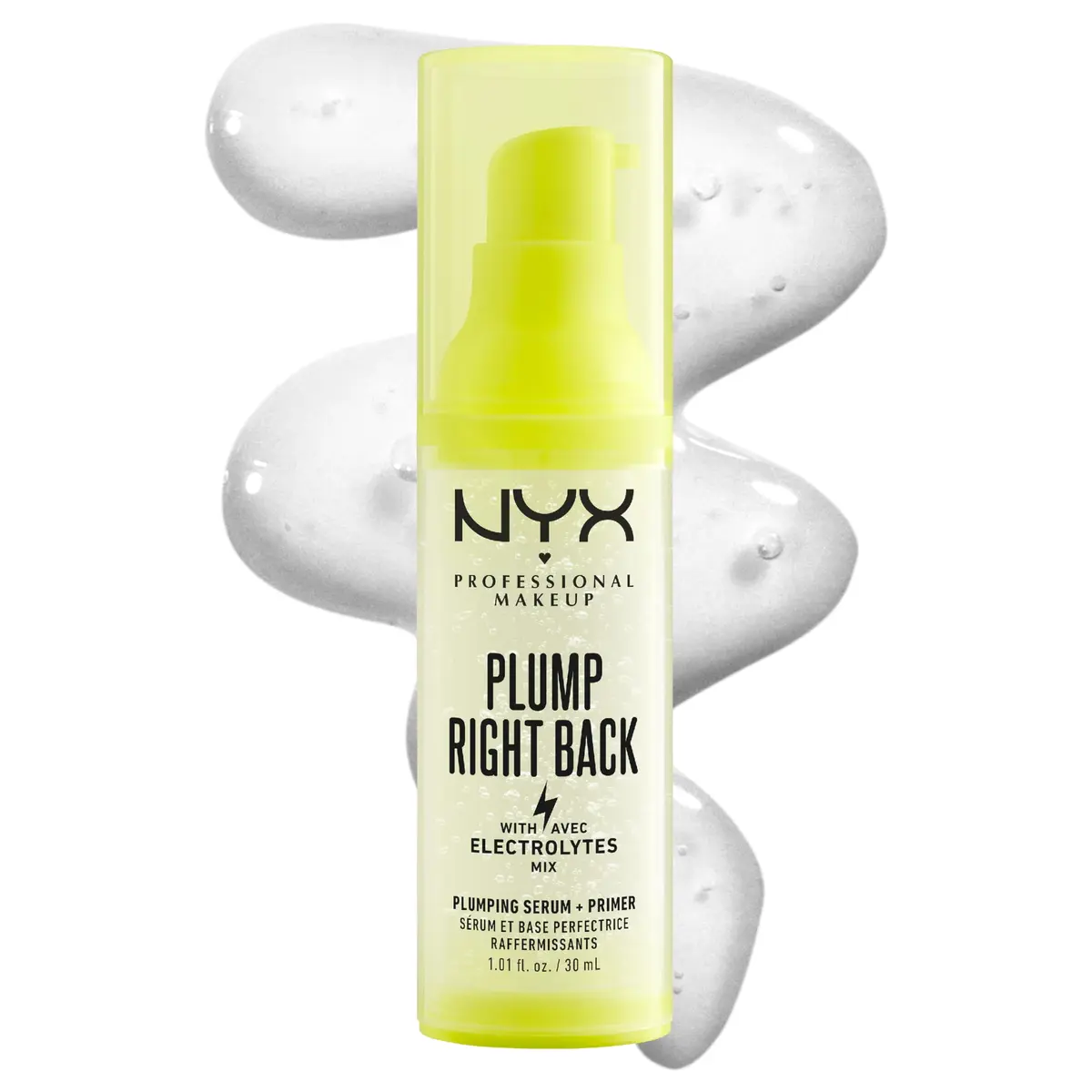 NYX PROFESSIONAL MAKEUP Plump Right Back Plumping Serum & Primer, 30ml | Hyaluronic Acid & Vitamins for All Skin Types - main product image