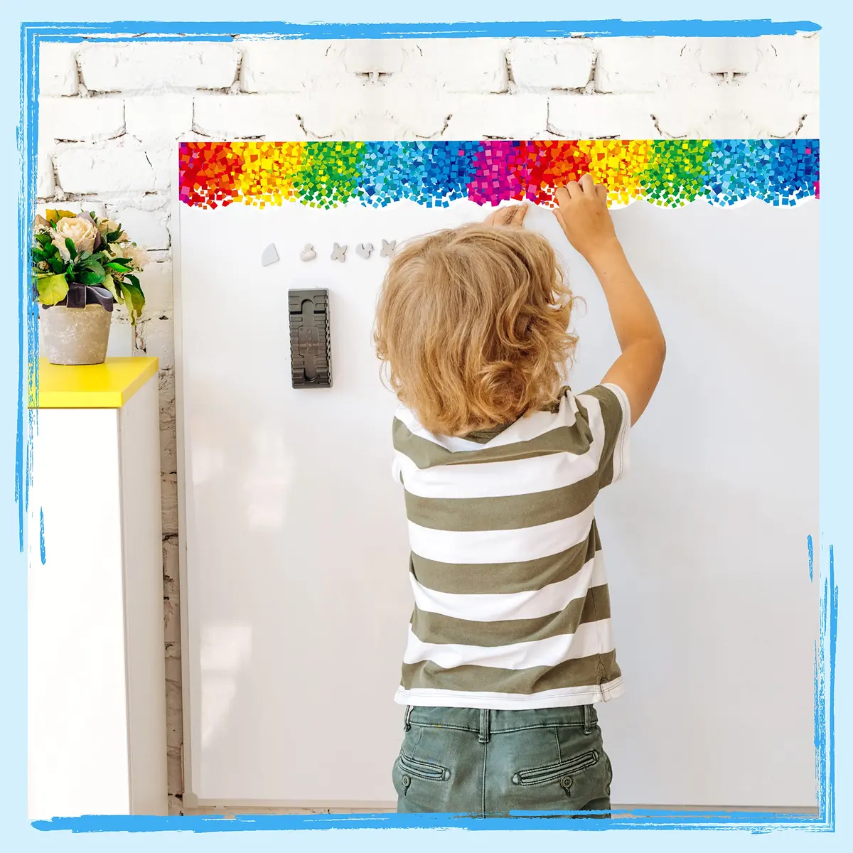 ERKE Confetti Scalloped Bulletin Board Borders 60 ft (18.3 m) | Rainbow Colors for Classrooms & Offices - view 7