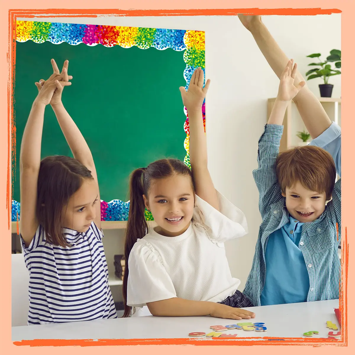 ERKE Confetti Scalloped Bulletin Board Borders 60 ft (18.3 m) | Rainbow Colors for Classrooms & Offices - view 4