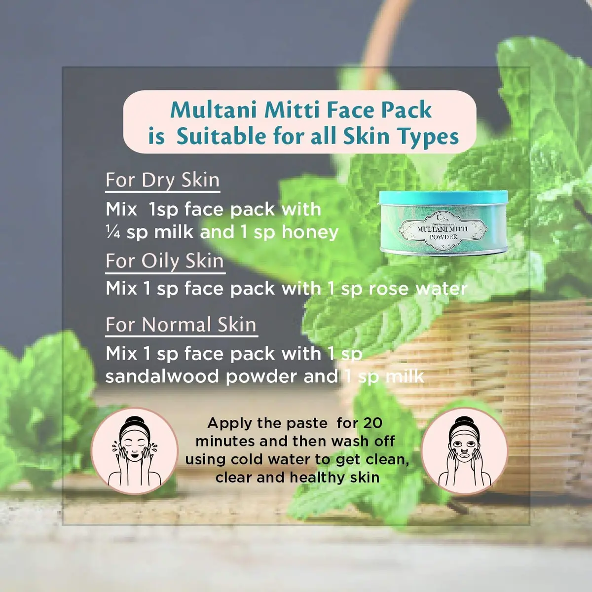 Organic 100% Pure Multani Mitti Powder (Fuller's Earth) Skin Face Clays 350g (12.35 oz) | Natural Clay Mask for Oily & Acne-Prone Skin - view 7