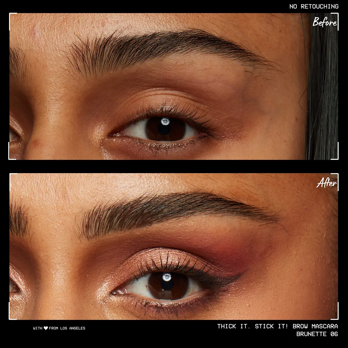 NYX PROFESSIONAL MAKEUP Thick It Stick It Brow Mascara Brunette 7ml (0.23 Fl Oz) | Vegan Brow Gel for Thicker Brows - view 3