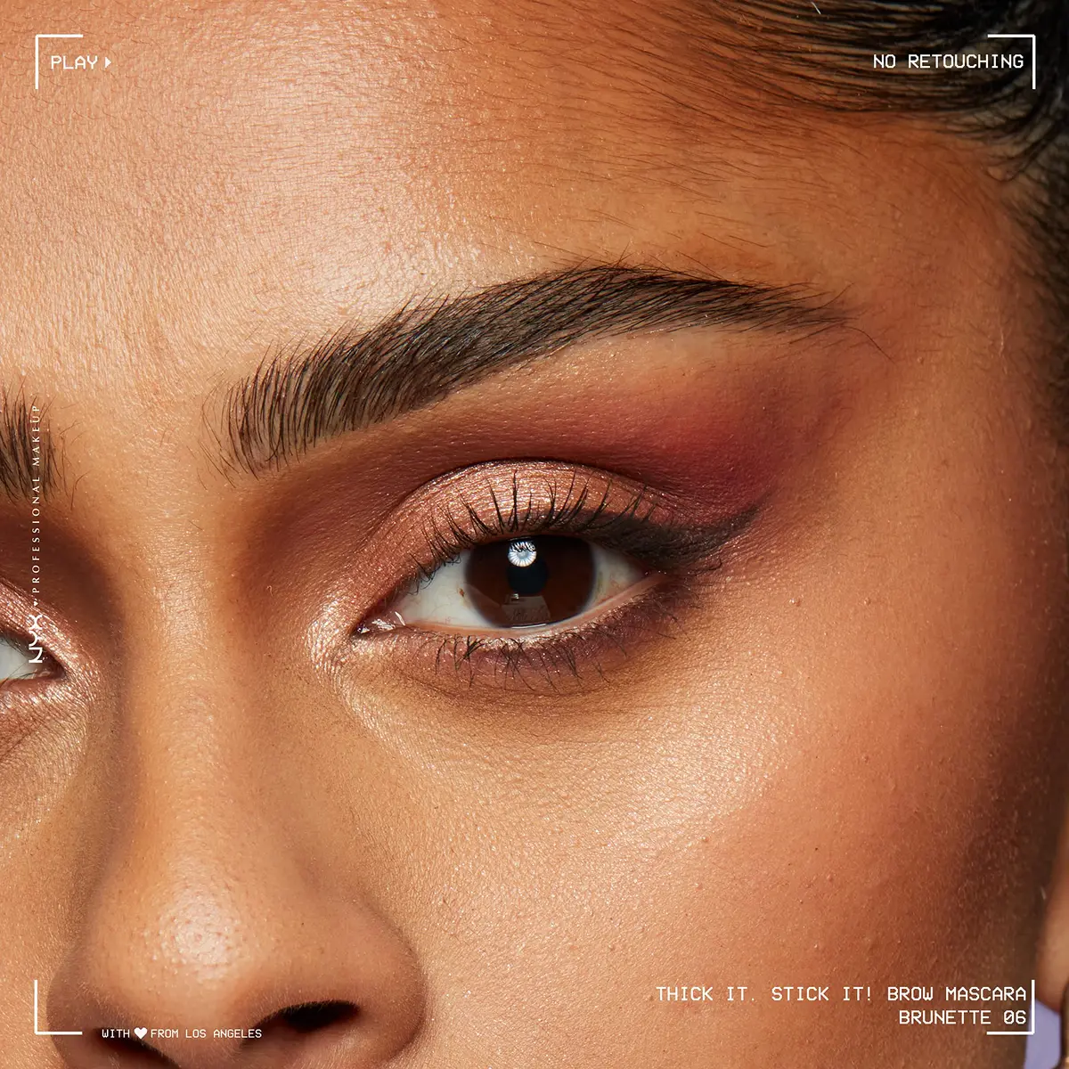 NYX PROFESSIONAL MAKEUP Thick It Stick It Brow Mascara Brunette 7ml (0.23 Fl Oz) | Vegan Brow Gel for Thicker Brows - view 4