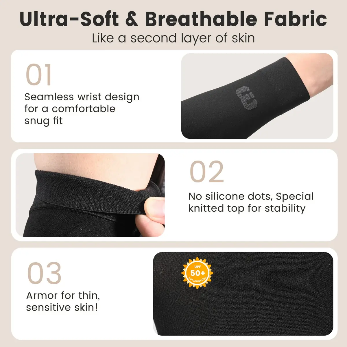 MGANG Medical Compression Arm Sleeve 20-30 mmHg, Lymphedema & Post-Surgery | FDA Approved Graduated Compression - view 4