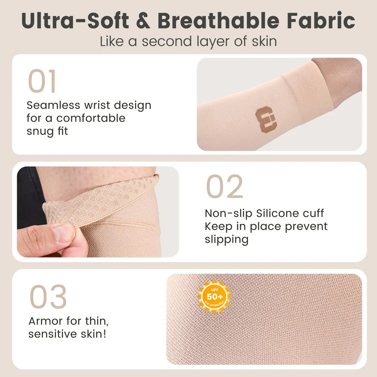 MGANG Medical Compression Arm Sleeve 15-20 mmHg, Lymphedema & Post-Surgery Support | German-Engineered 80% Nylon, 20% Spandex - view 4