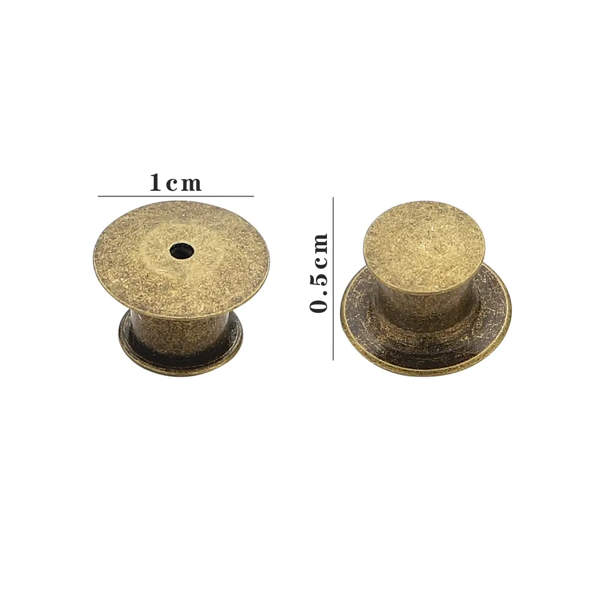 SUBANG Locking Pin Backs 40 pcs | Nickel Copper Jewelry Findings with Storage Case - view 2