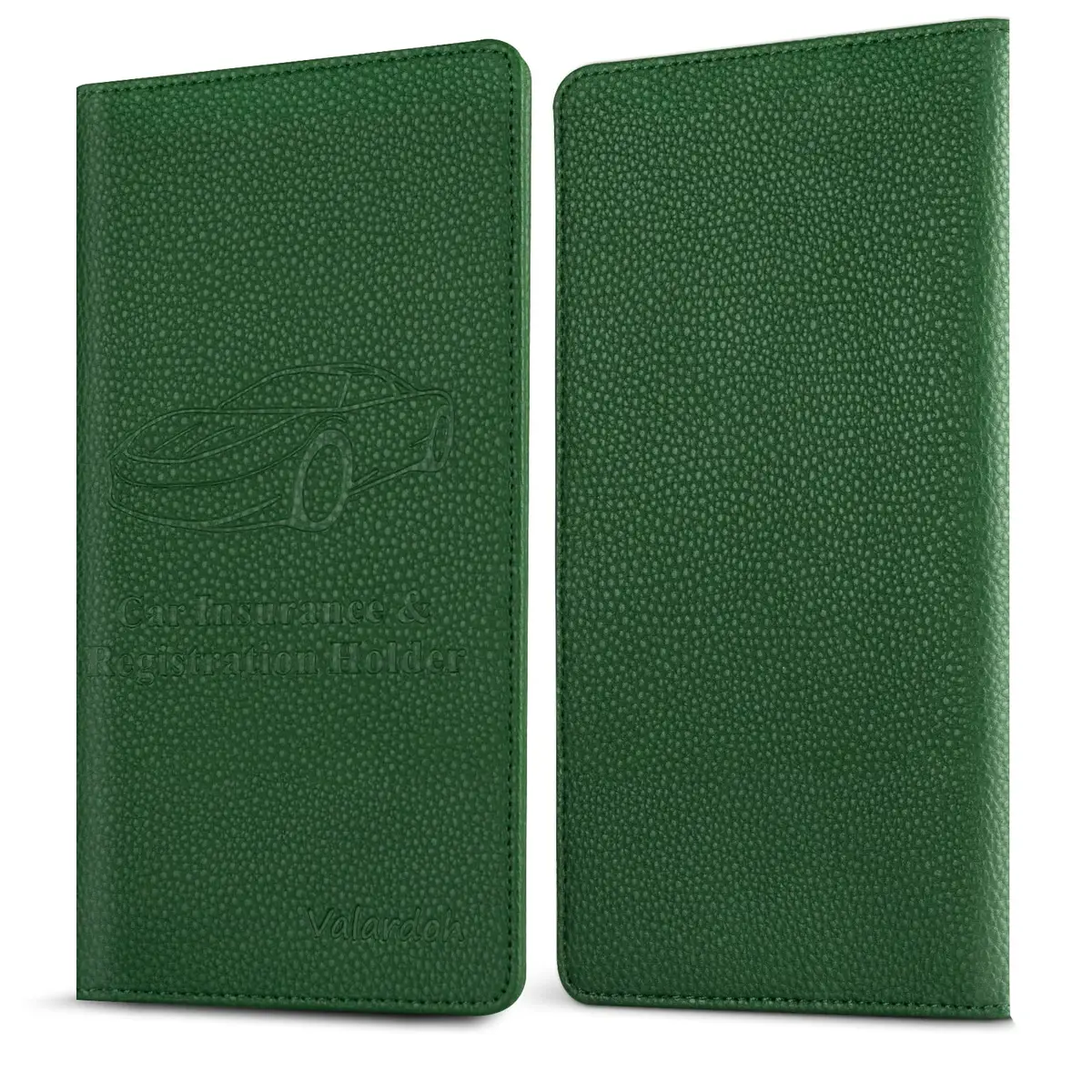 Valardoh Car Registration & Insurance Card Holder 9.5" x 5.1" | Durable PU Leather, Magnetic Closure - view 5