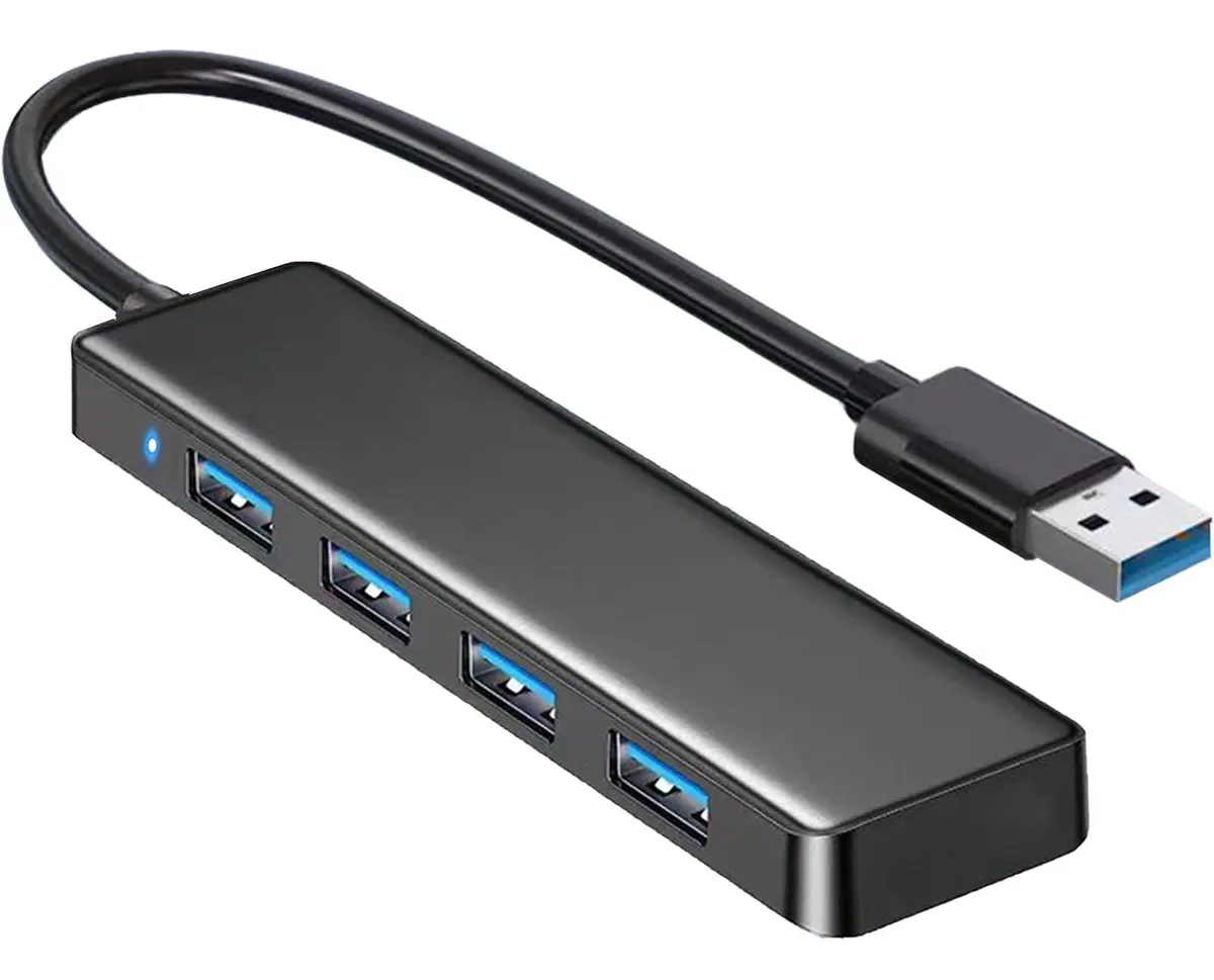 vienon USB Hub 4 Port 3.0 (10.16 cm / 3.94 in) | Expands 1 USB-A to 4 USB-A Ports - main product image
