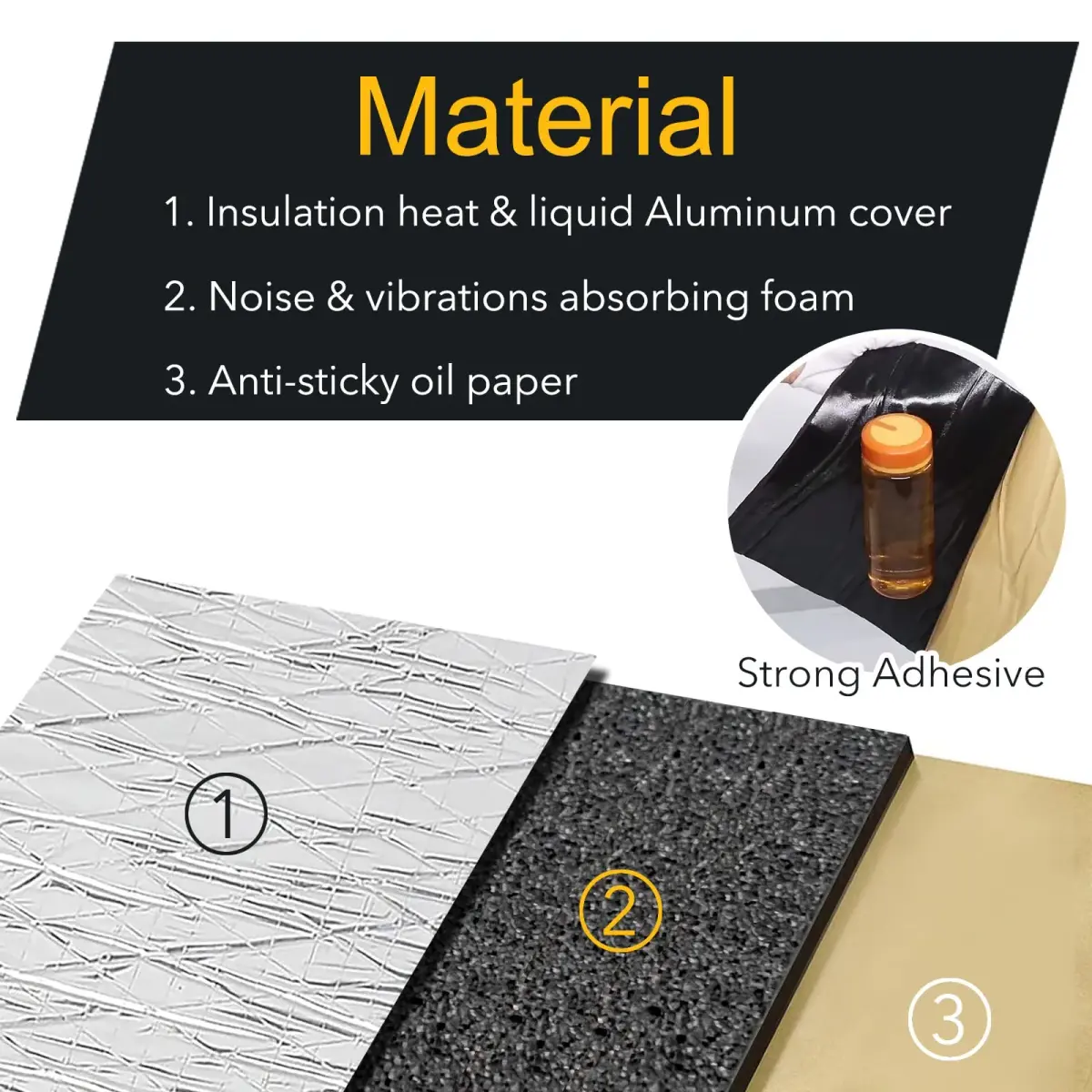 KOIKEY Car Sound Deadening Mat 10mm (394mil) 16.3 sqft | Reduces Road Noise & Vibration - view 4