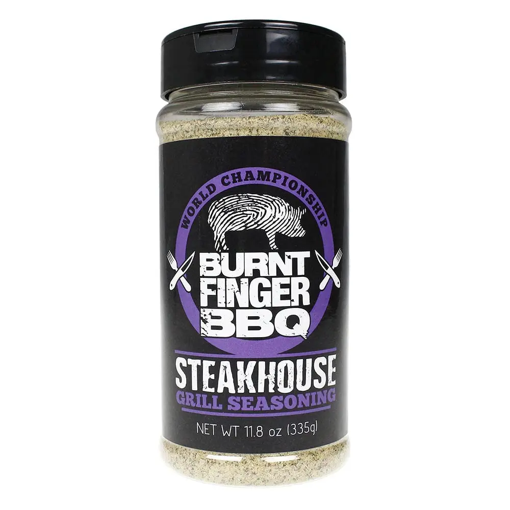 Burnt Finger BBQ Steakhouse Grill Seasoning 11.8 oz | Crafted for Live-Fire Grilling - main product image