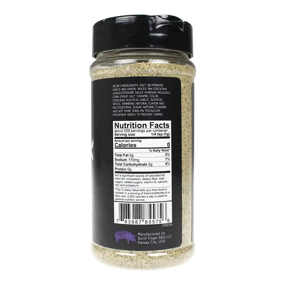 Burnt Finger BBQ Steakhouse Grill Seasoning 11.8 oz | Crafted for Live-Fire Grilling - view 2