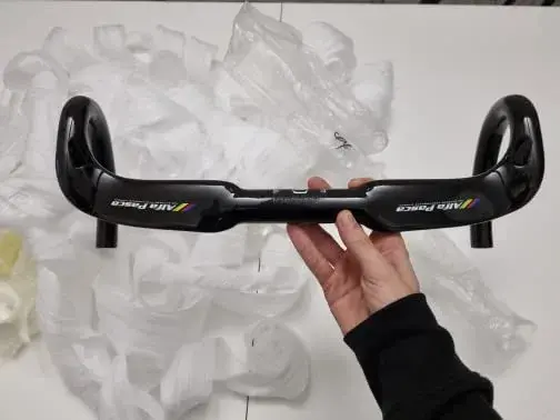 Alfa Pasca Carbon Fiber Drop Bars 31.8 x 400mm Aero Road Bike Handlebar | Lightweight & Internal Routing - view 6