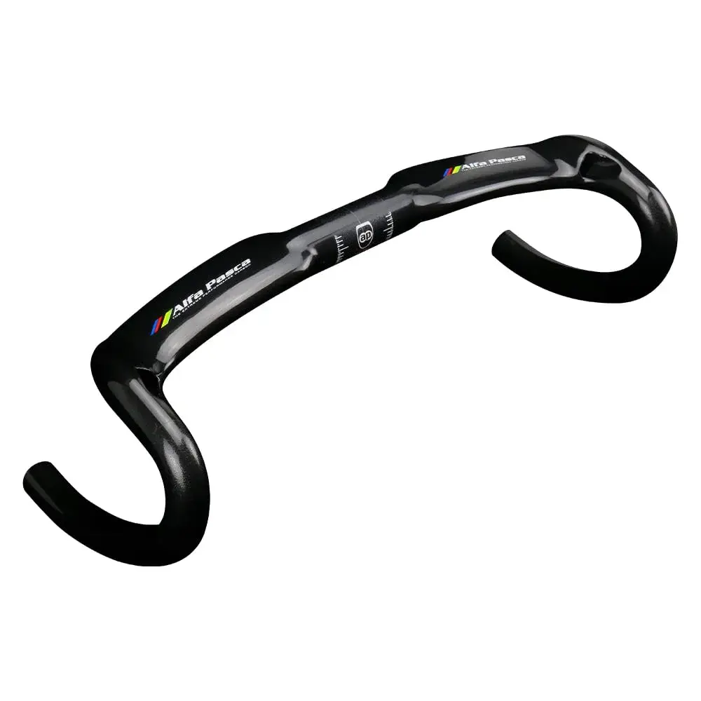 Alfa Pasca Carbon Fiber Drop Bars 31.8 x 400mm Aero Road Bike Handlebar | Lightweight & Internal Routing - view 9