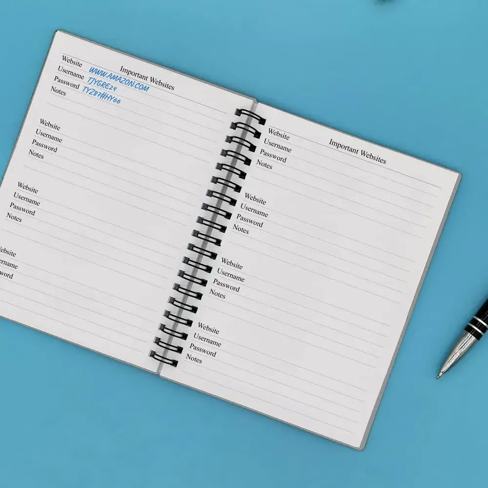 Nokingo Grey Address & Birthday Book with Tabs, 5x7 Inch | Organizer for Contacts, Passwords & Important Dates - view 5