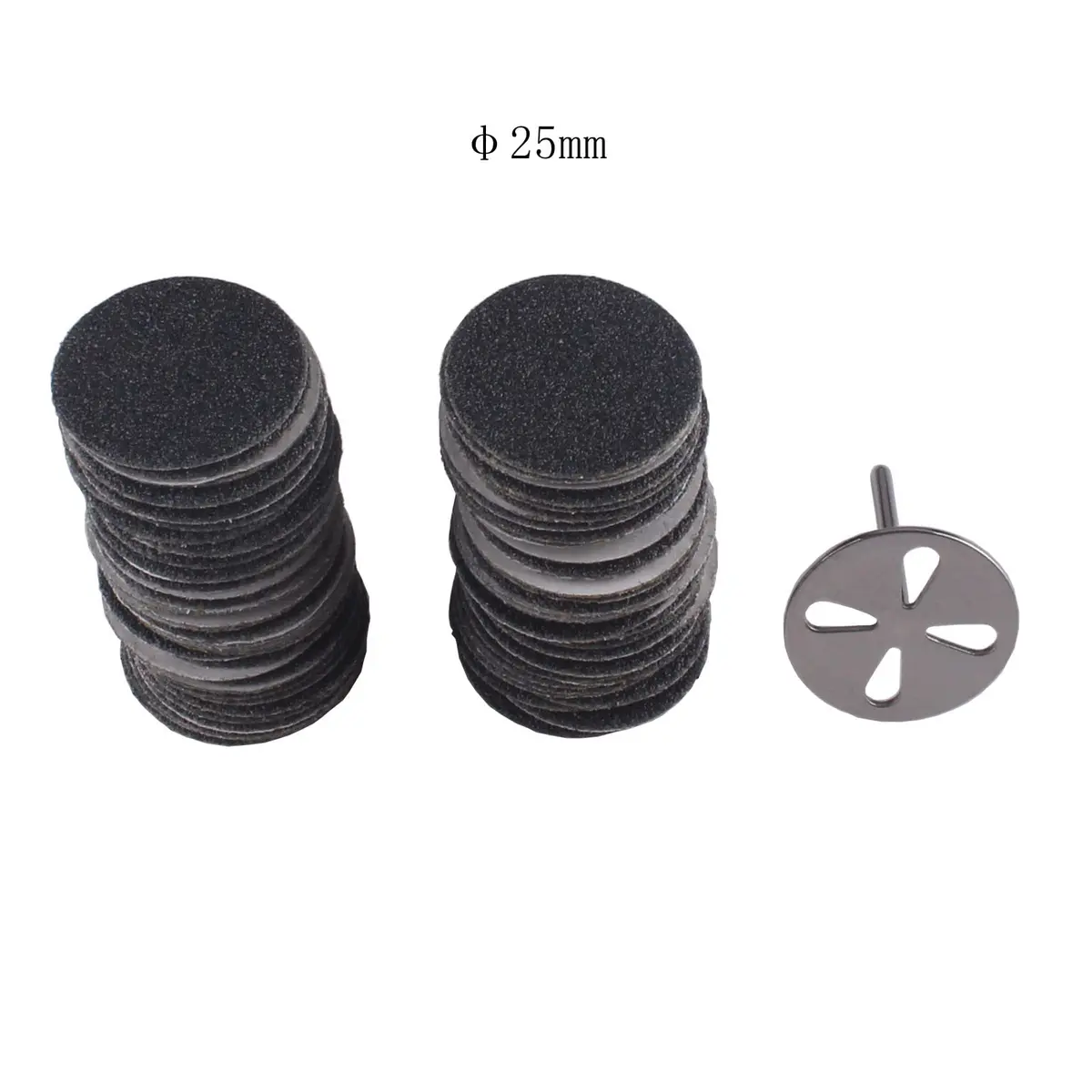MZCMSL Foot Scraper Kit 100pcs Discs & Metal Nail Bit, Coarse Grit | Pedicure & Callus Removal - view 5