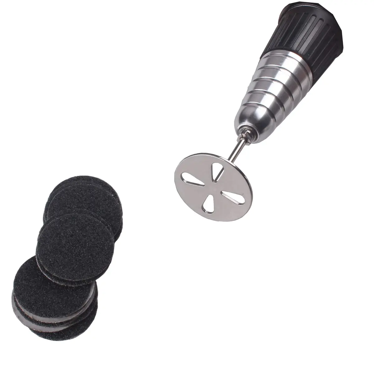 MZCMSL Foot Scraper Kit 100pcs Discs & Metal Nail Bit, Coarse Grit | Pedicure & Callus Removal - view 3