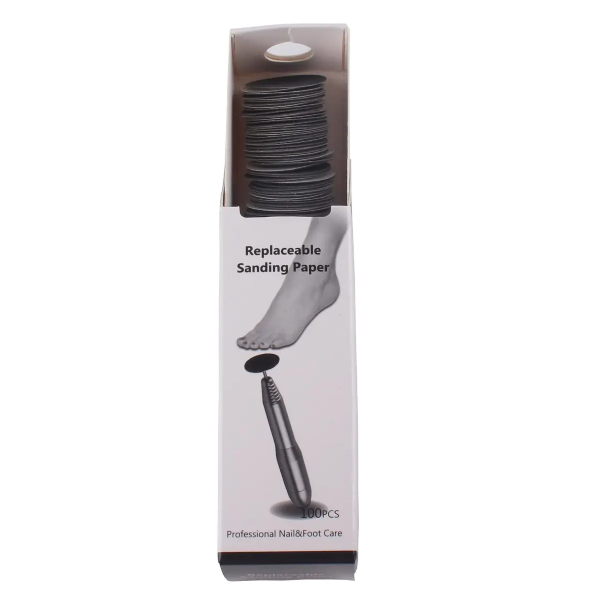 MZCMSL Nail Drill Bits & Sanding Discs 100pcs #240 Grit for Pedicure & Callus Removal - view 6