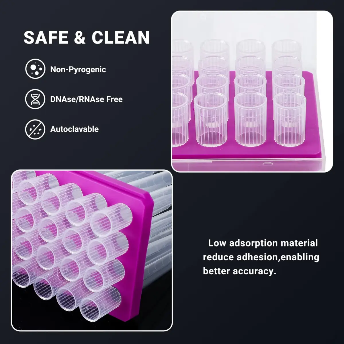 FOUR E'S SCIENTIFIC 5000µl Pipette Tips Rack | Autoclavable, DNAse/RNAse Free, Universal Fit - view 3