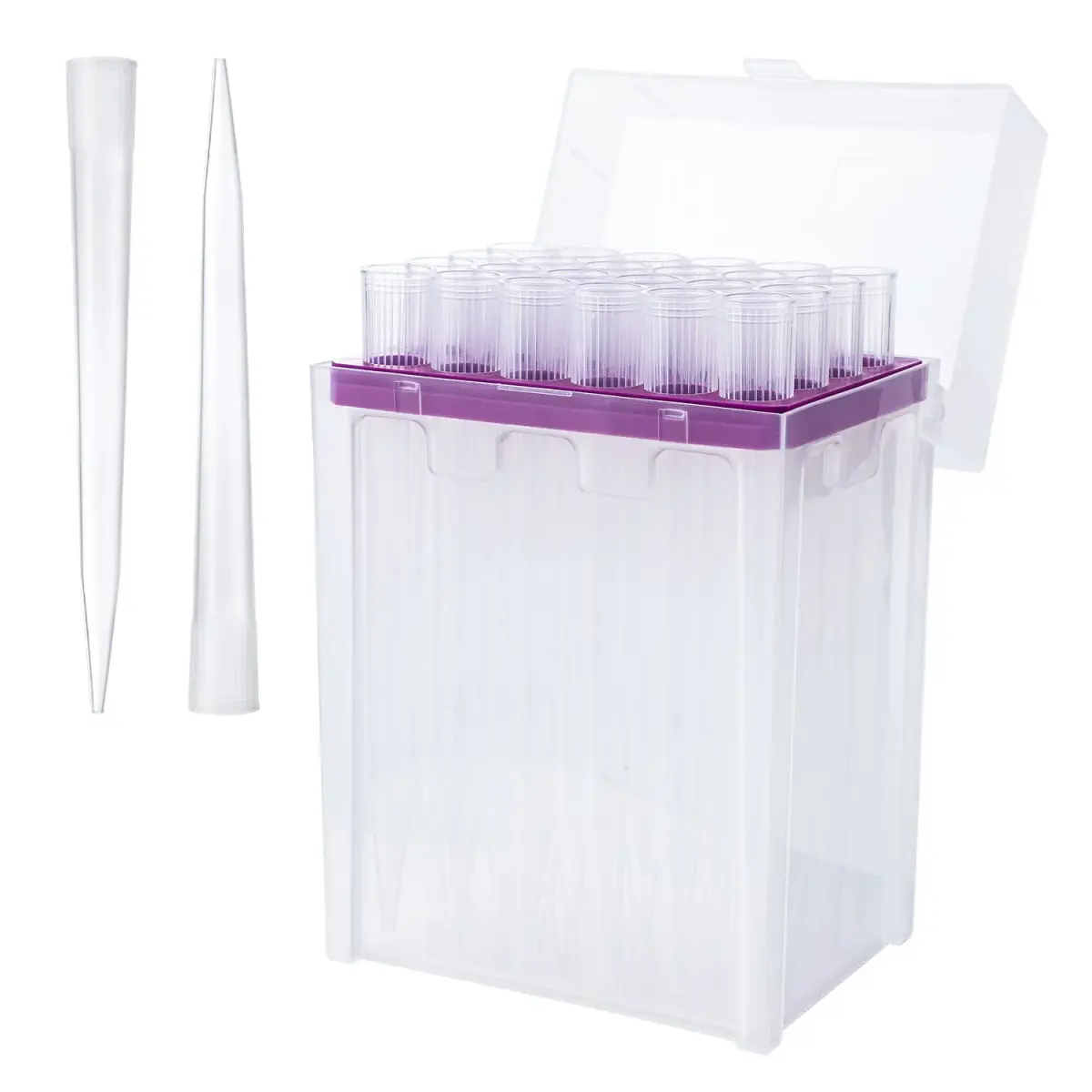 FOUR E'S SCIENTIFIC 10mL Pipette Tips Rack | Autoclavable Polypropylene (PP), Transparent - main product image