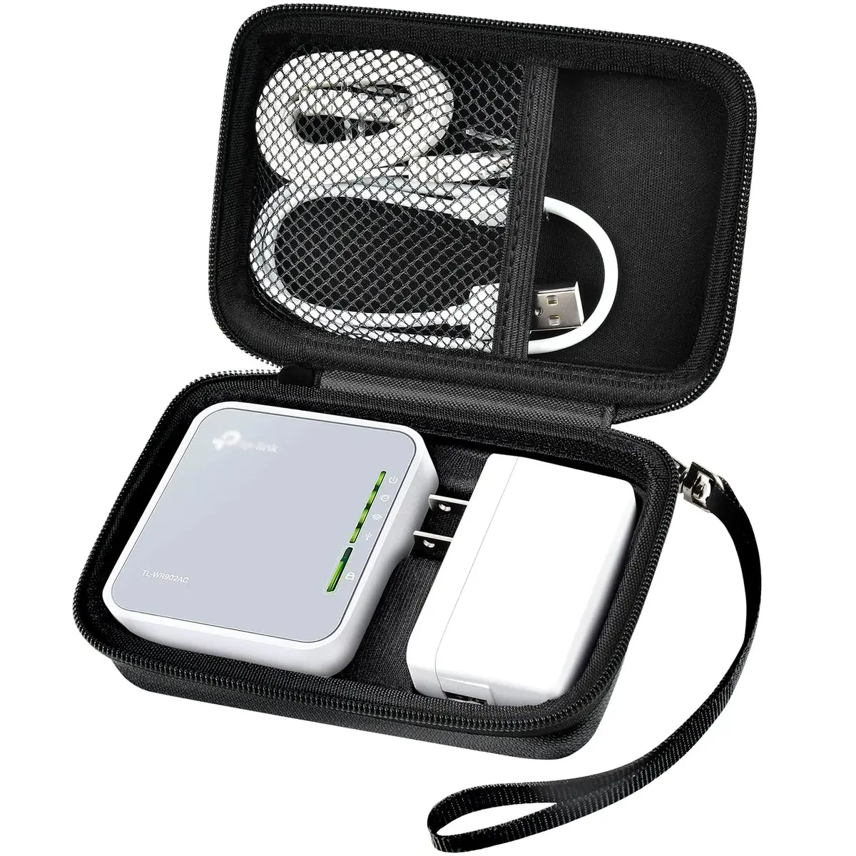 GWCASE Hard Travel Router Case for TP-Link AC750 TL-WR902AC | Compact, Water-Resistant & Shockproof - main product image