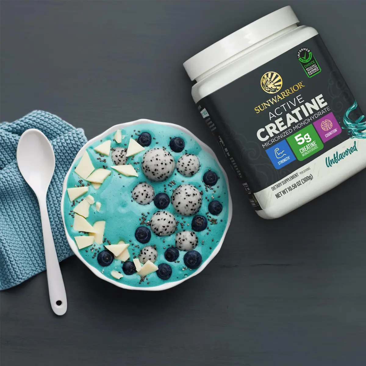 Sunwarrior Creatine Monohydrate Powder Micronized | 60 Servings, Unflavored | Supports Muscle & Brain - view 6