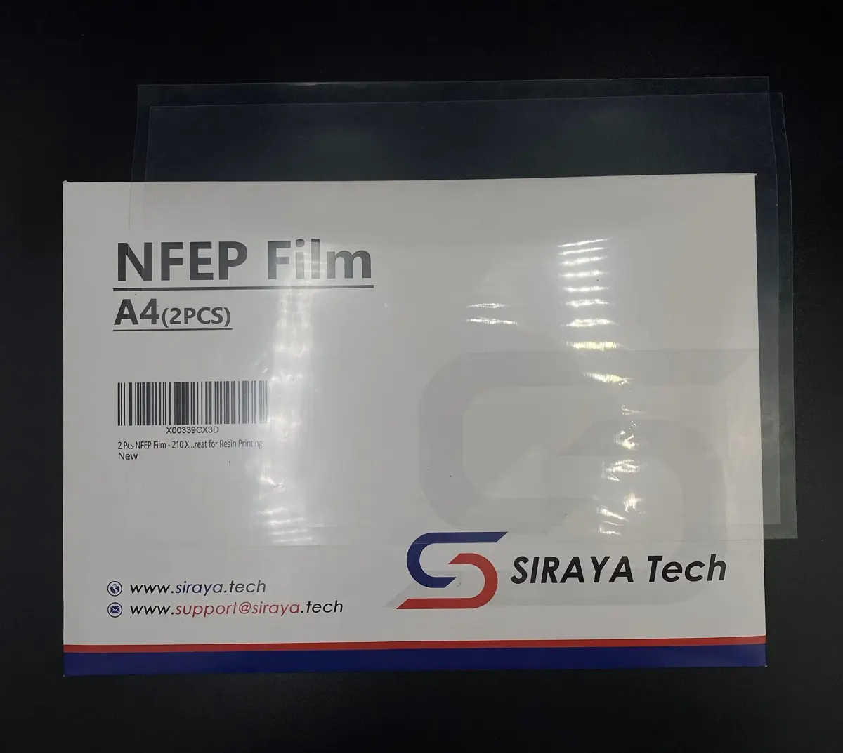 Siraya Tech NFEP Film A4 Size (210 x 297mm) | 2 Pcs for Resin 3D Printers - view 5