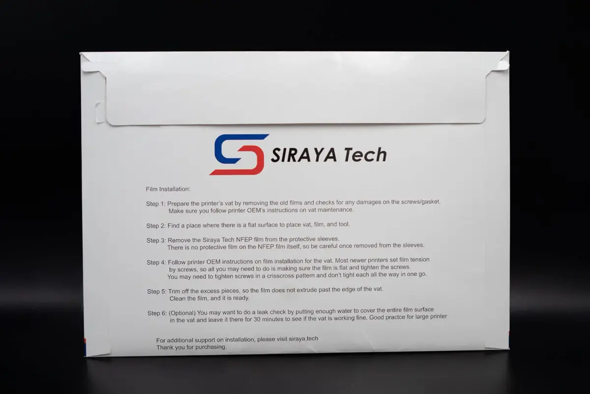 Siraya Tech NFEP Film A4 Size (210 x 297mm) | 2 Pcs for Resin 3D Printers - view 7
