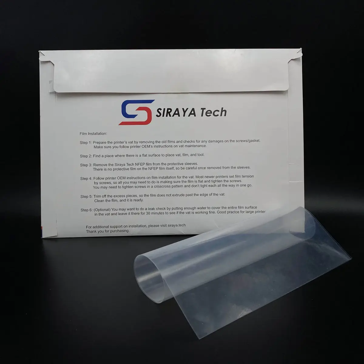 Siraya Tech NFEP Film A4 Size (210 x 297mm) | 2 Pcs for Resin 3D Printers - view 4
