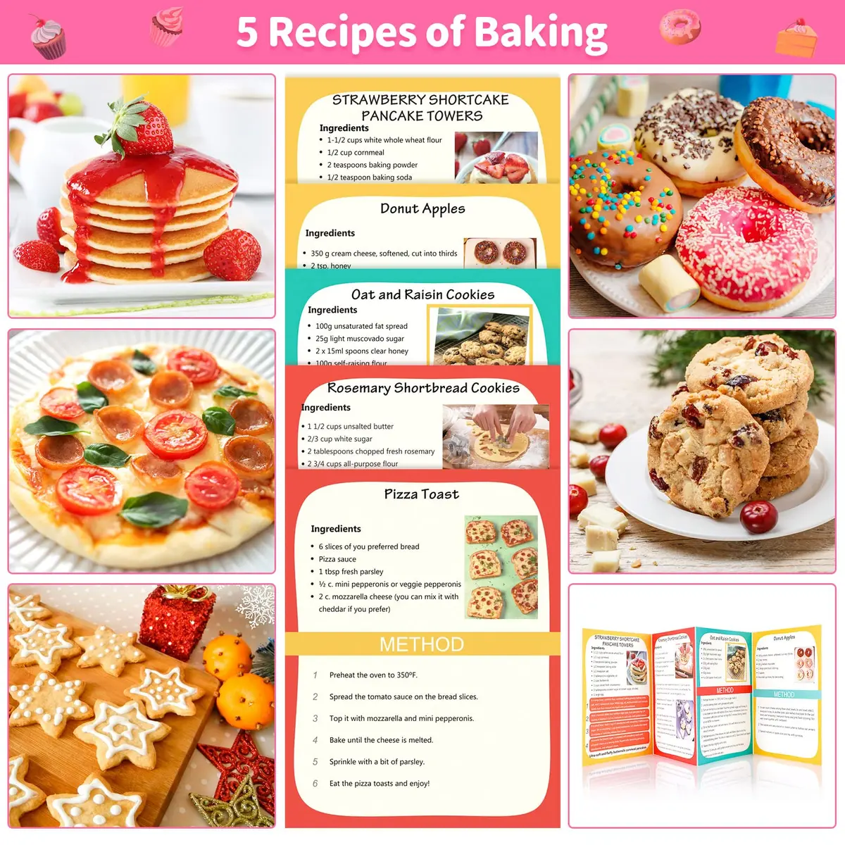 GiftInTheBox Kids Cooking & Baking Set 54 PCS Rainbow Apron & Chef Hat | Complete Kit for Junior Chefs - view 5