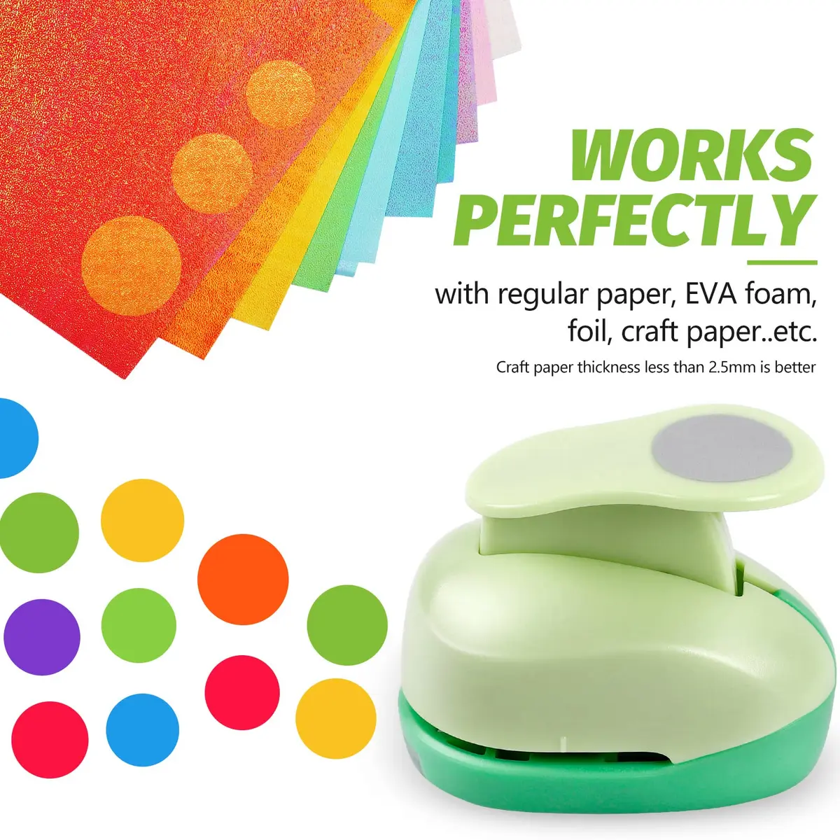 UCEC 1.5 Inch Circle Hole Punch | Perfect for Crafting & Scrapbooking - view 3
