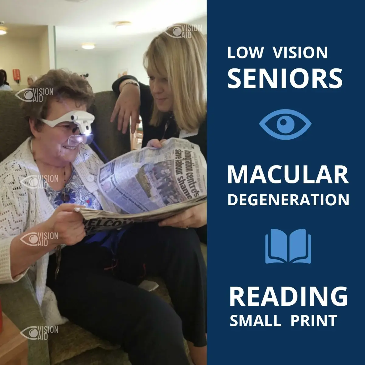 Vision Aid Magnifying Glasses with Light, 5 Magnification Powers (1x-3.5x) | Hands-Free Headband Magnifier with Storage Case - view 9