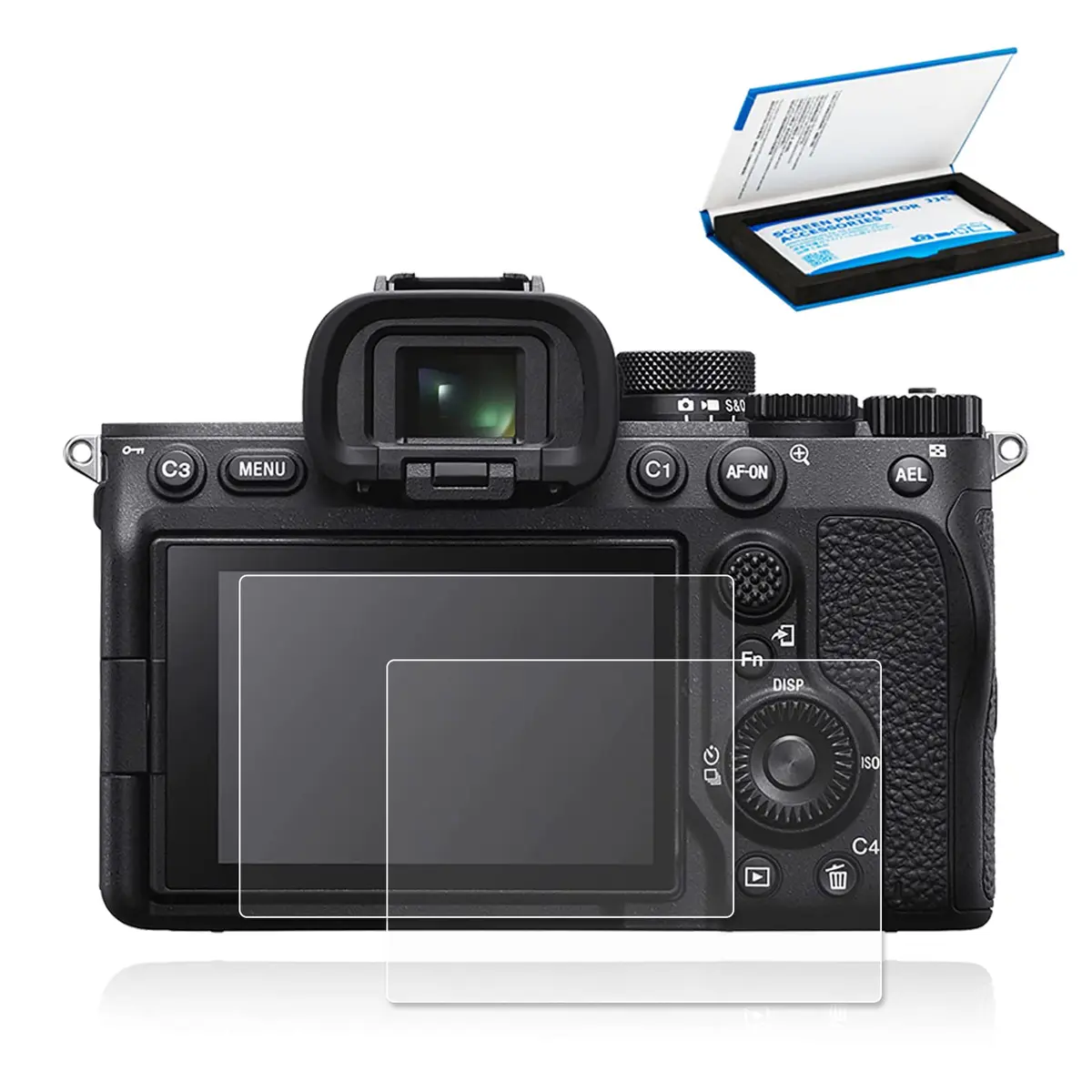 JJC Tempered Glass Screen Protector for Sony A7CR A7CII A6700 A7 IV ZV-E1 Cameras | 2-Pack, 9H Hardness, 2.5D Edges - main product image