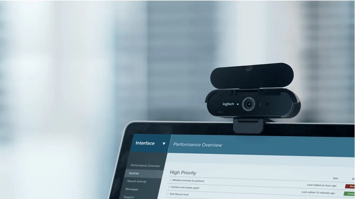 MoimTech Webcam Cover Compatible with Logitech Brio 4K Webcam | Privacy & Security - view 5