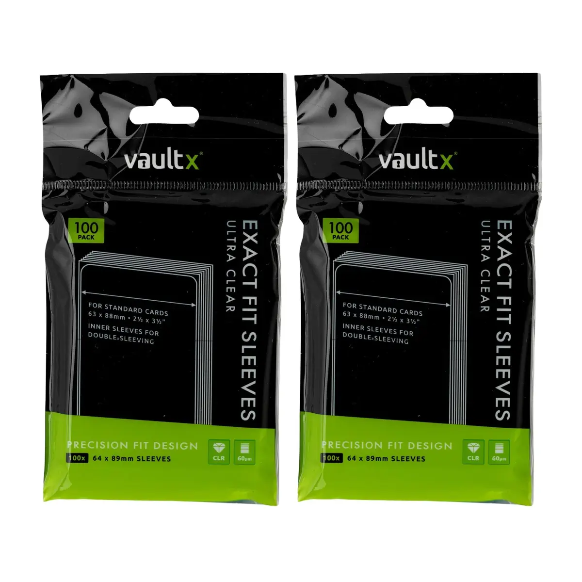 Vault X Exact Fit Inner Sleeves 200 Pack | Snug, Clear, Acid-Free for Trading Cards - main product image