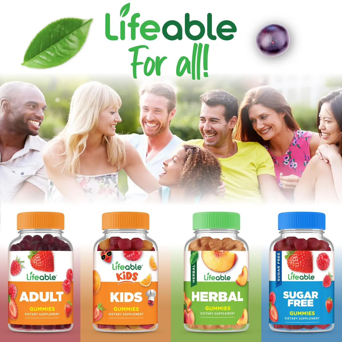 Lifeable Womens Multivitamin Gummies with Extra Biotin, Raspberry, 90 Count | Supports Hair, Skin & Nails - view 7