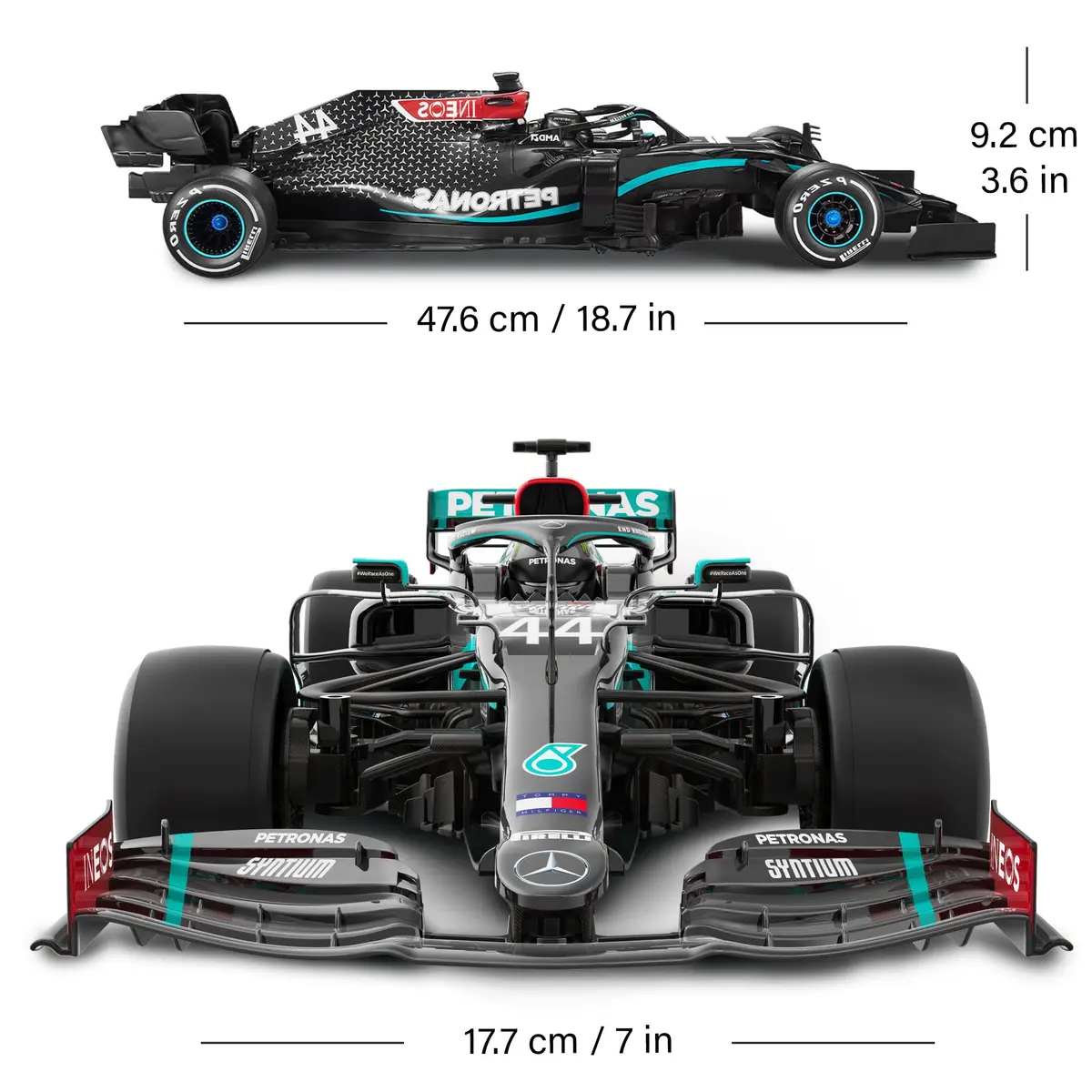 Voltz Toys 1:12 Mercedes-Benz F1 W11 RC Car | Licensed Replica with 2.4GHz Control - view 3
