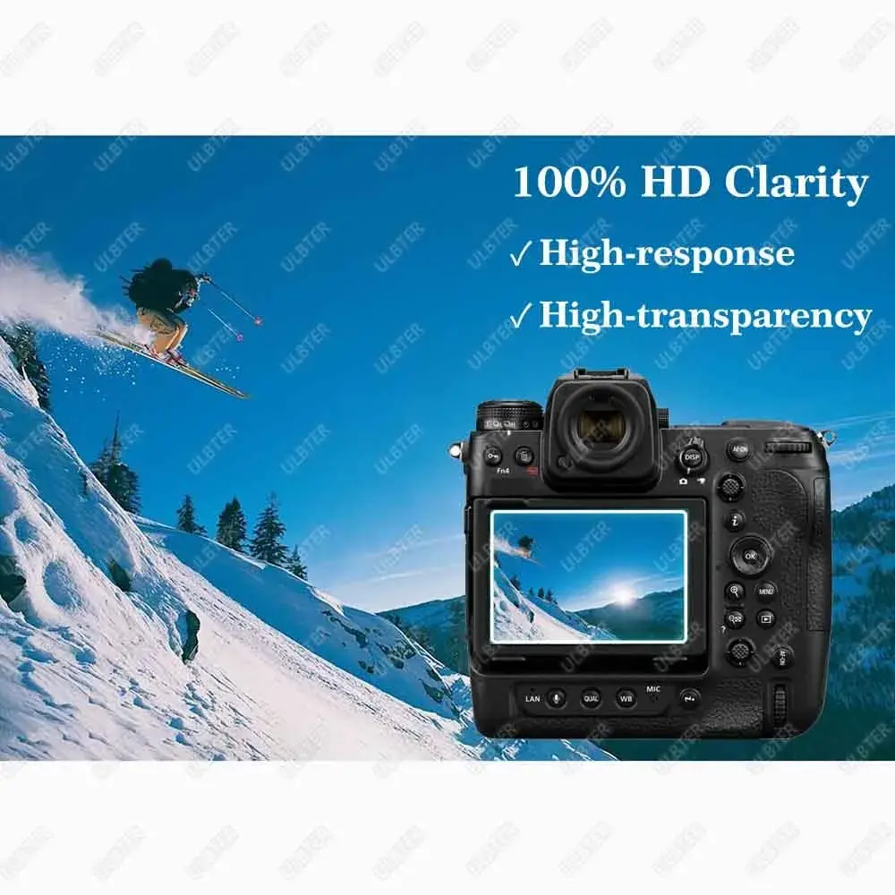 ULBTER Tempered Glass Screen Protector for Nikon Z9 Z8 (2+2 Pack) | 9H Hardness, 99.99% HD Clarity - view 6