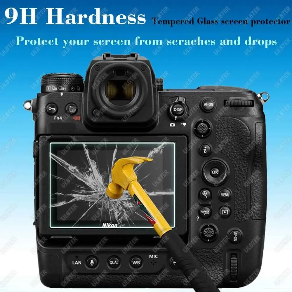 ULBTER Tempered Glass Screen Protector for Nikon Z9 Z8 (2+2 Pack) | 9H Hardness, 99.99% HD Clarity - view 4