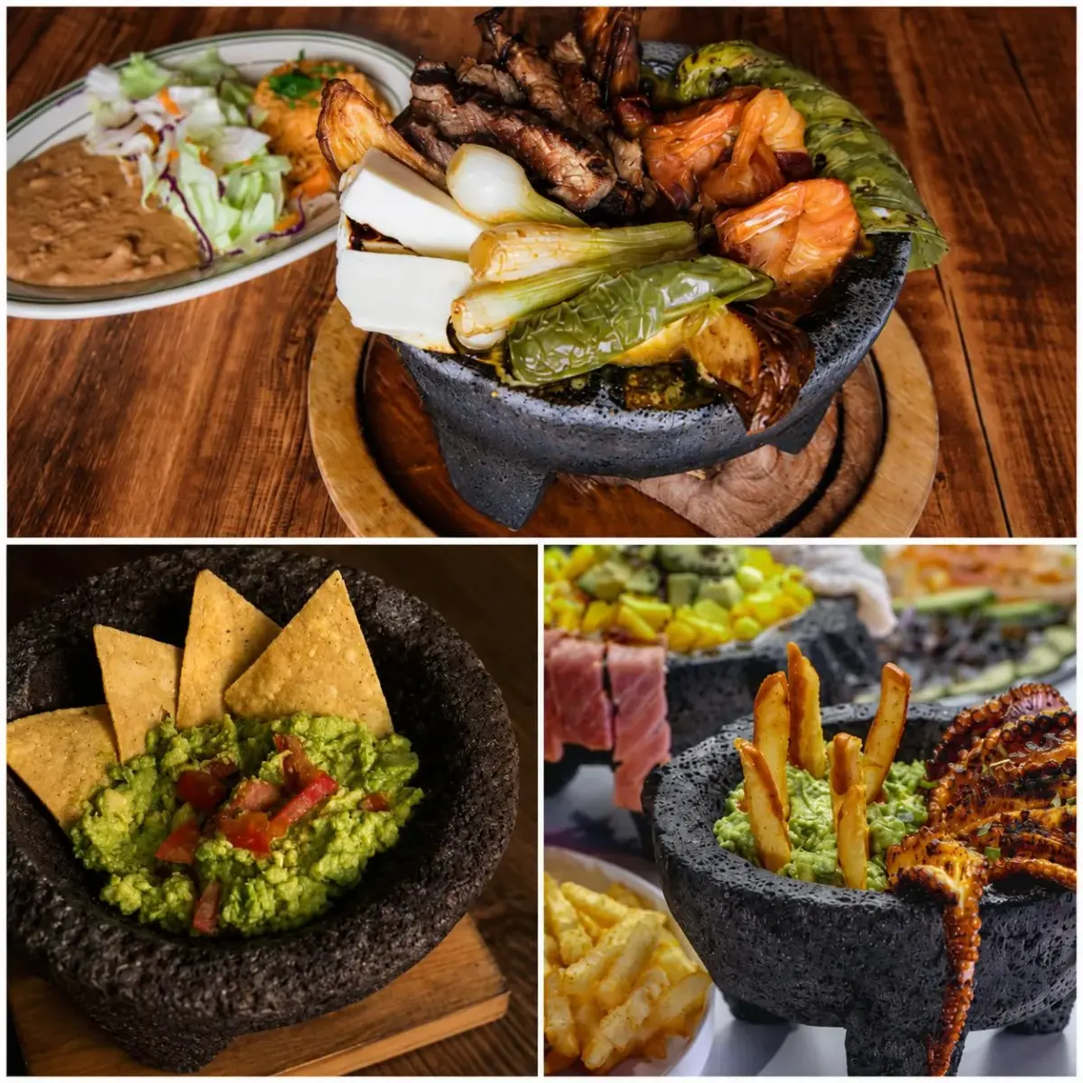 Cuitáxi Molcajete Mexicano Lava Rock Mortar and Pestle Set 20.3cm (8 inch) | Authentic Volcanic Stone for Guacamole and Spices - view 5