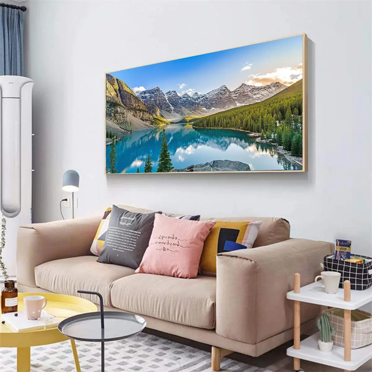 JATOK Diamond Painting Kit for Adults, Alpine Lake, 90cm x 40cm (35.5 x 15.7 in) | Full Round Drill Art & Craft Kit - view 3