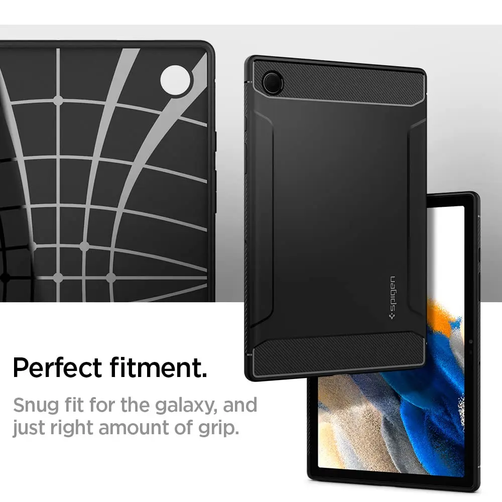 Spigen Galaxy Tab A8 10.5 Inch Case 2022 | Rugged Armor Slim Protective Cover with Carbon Fiber & Air Cushion Tech - view 6