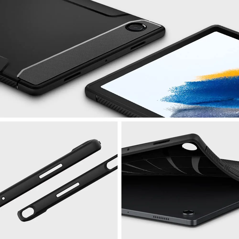 Spigen Galaxy Tab A8 10.5 Inch Case 2022 | Rugged Armor Slim Protective Cover with Carbon Fiber & Air Cushion Tech - view 2