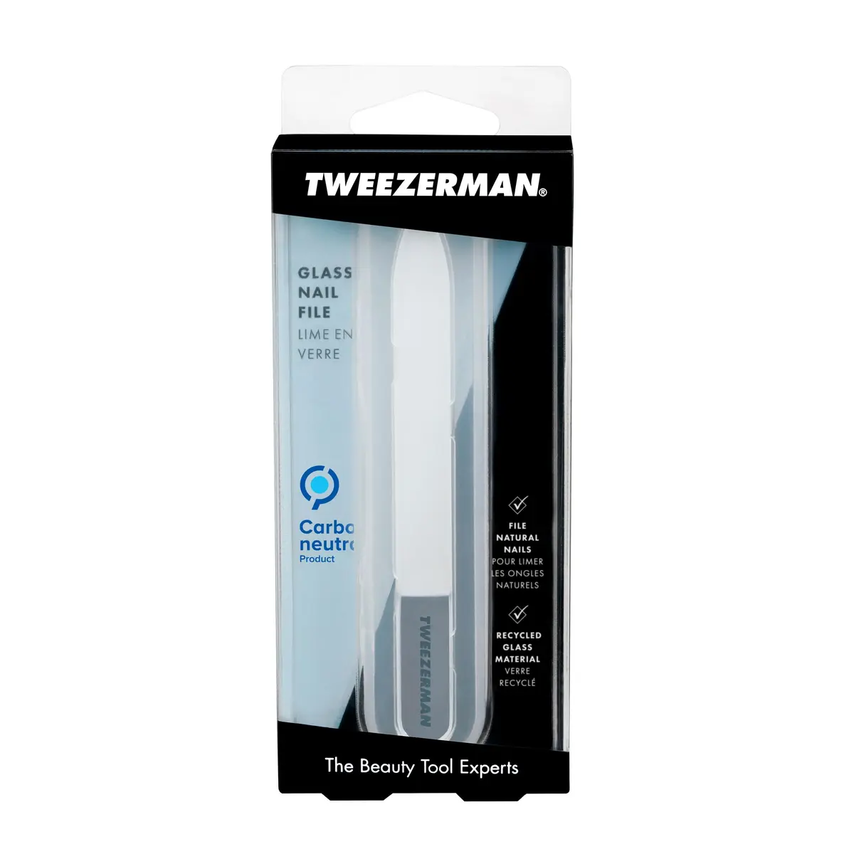 Tweezerman Glass Nail File | Ultra Fine Glass Nail Buffer for Natural Nails - view 2