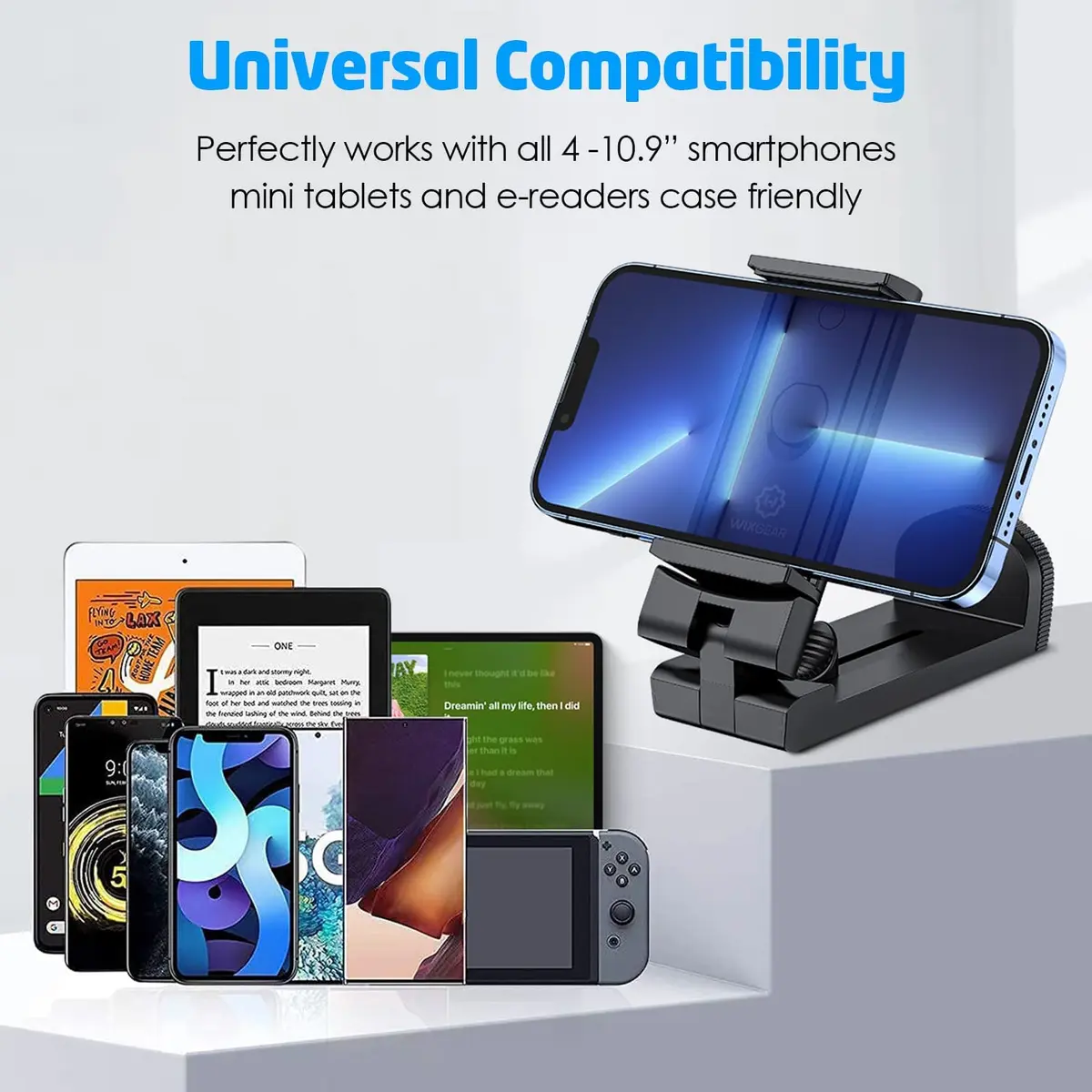WixGear Universal Airplane Tablet Holder, with Multi-Directional Dual 360 Degree Rotation, Pocket Size Tablet Holder for Airplane, (Devices 3.5" to 7.67” Width Max Weight is 1.5 lbs) - view 7