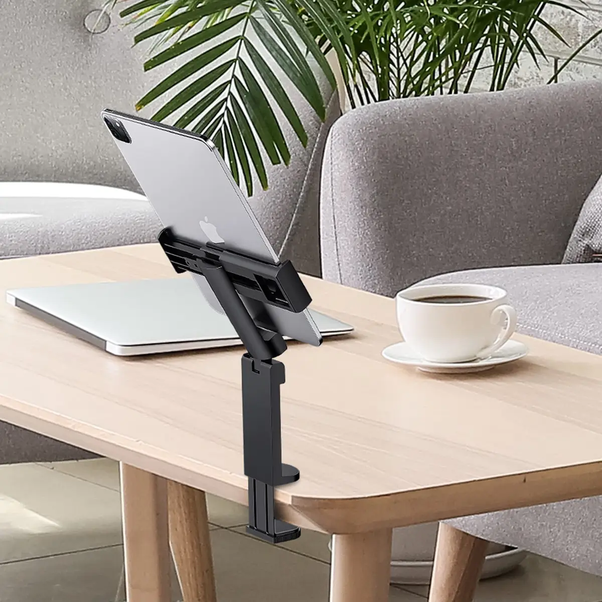 WixGear Universal Airplane Tablet Holder, with Multi-Directional Dual 360 Degree Rotation, Pocket Size Tablet Holder for Airplane, (Devices 3.5" to 7.67” Width Max Weight is 1.5 lbs) - view 4
