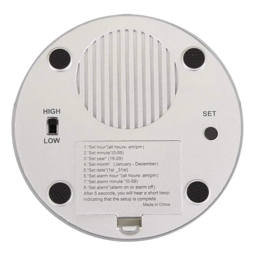 NESIGHTION Blind Clock, Talking Clock, Easy Set, Red | Voice Time & Alarm for Visually Impaired - view 8