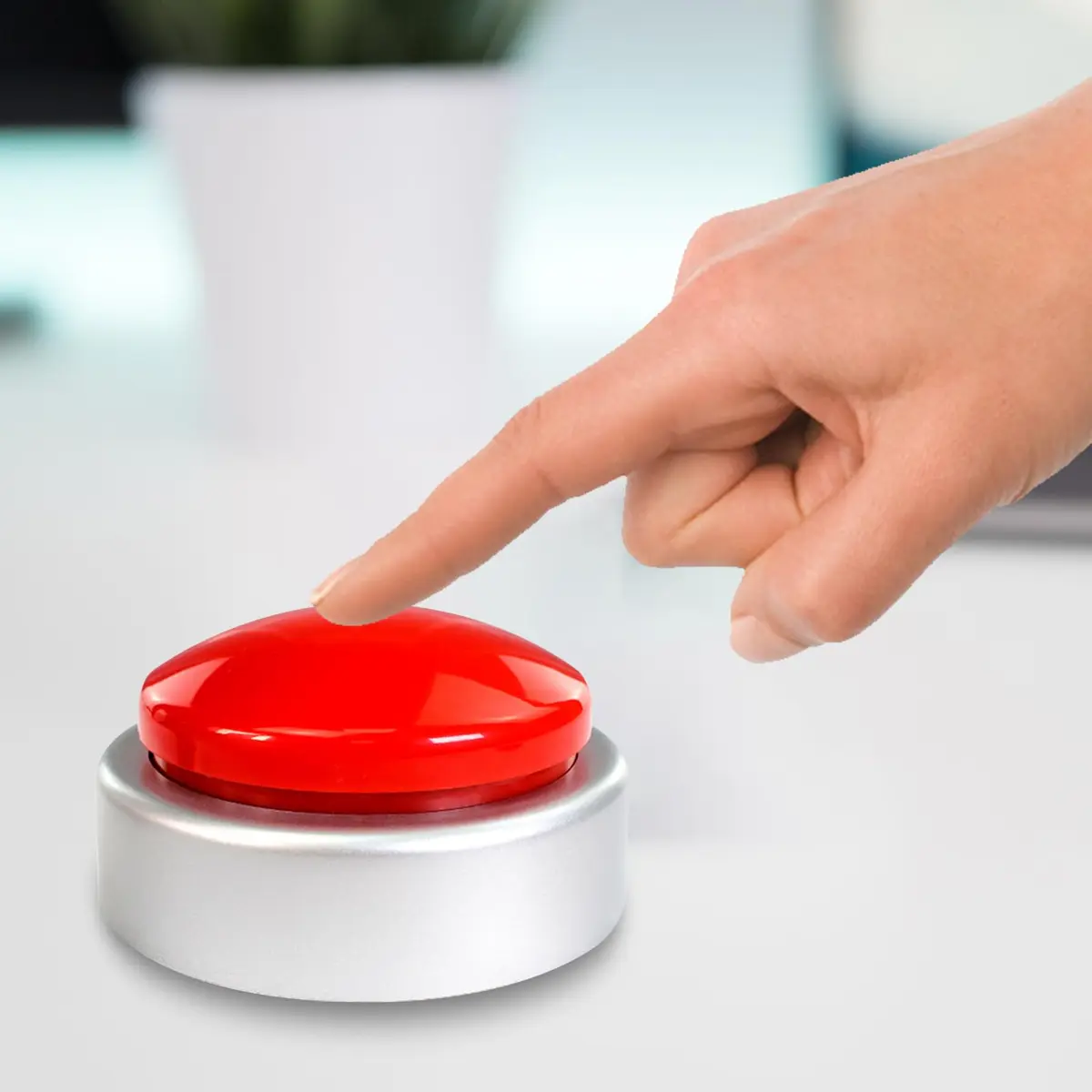 NESIGHTION Blind Clock, Talking Clock, Easy Set, Red | Voice Time & Alarm for Visually Impaired - view 3
