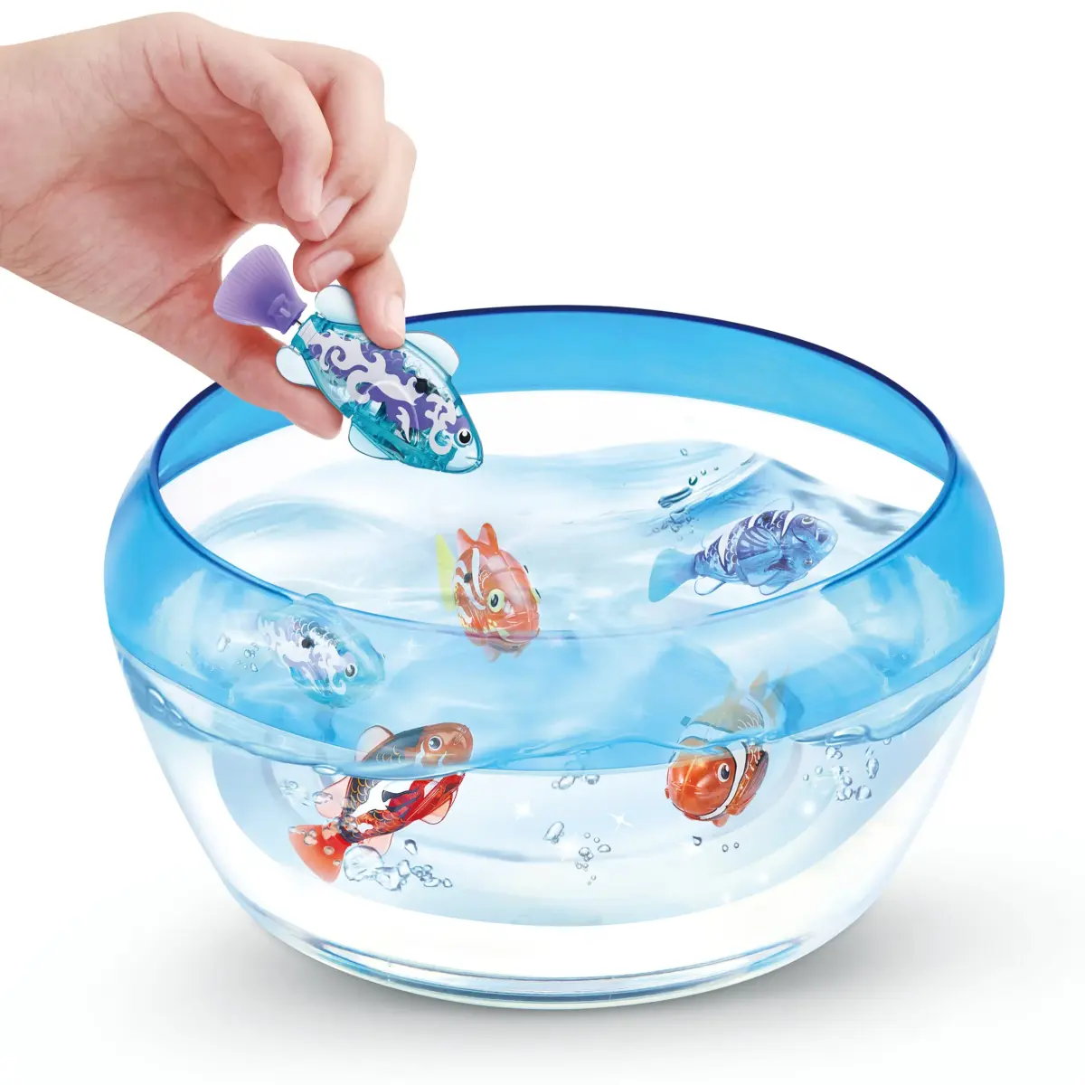 Robo Alive Robo Fish Series 2 (Red + Blue 2 Pack) | Water Activated Robotic Toy Fish with Color Change - view 6