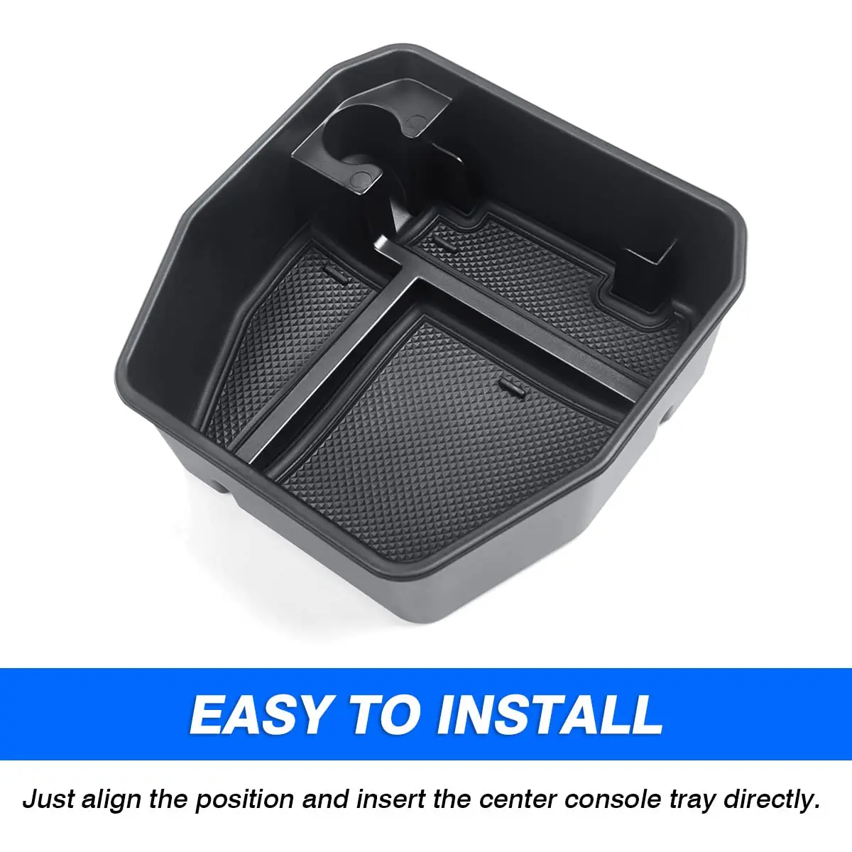 Karltys Center Console Organizer for Land Rover Defender 90 110 130 2020-2026 (Standard Size, Black) | ABS Insert Tray with Multiple Compartments - view 7